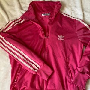 Adidas original pink zip up